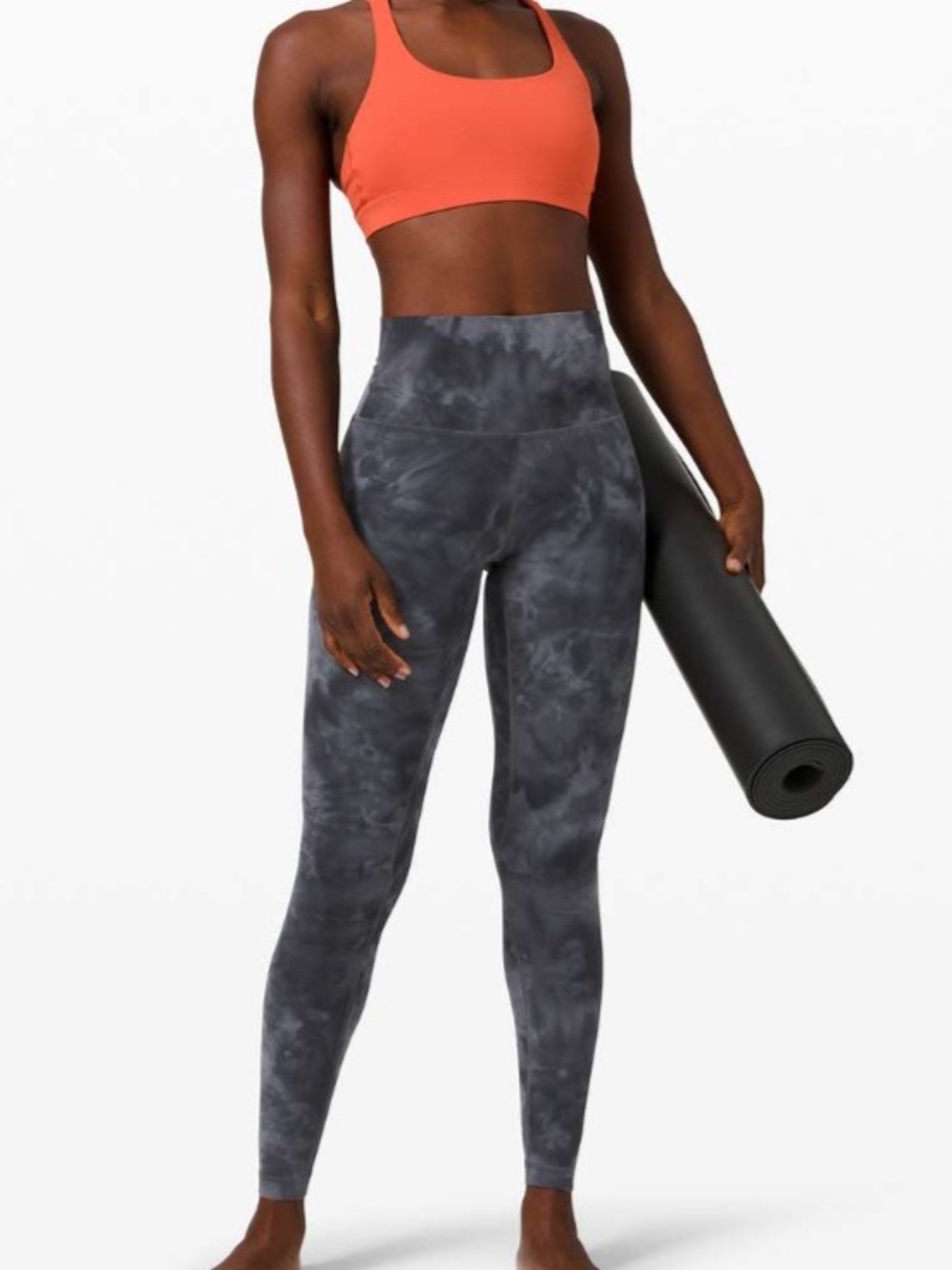 lululemon athletica Gray Tie-Dye High-Rise Leggings